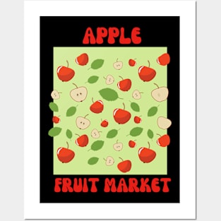 Fruit market apple Posters and Art